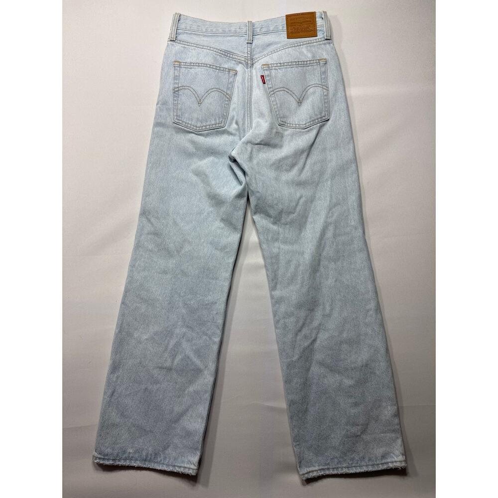 Levi's Women's Button Fly Ribcage Straight Ankle Blue Jeans - Size 27x27 (28x27) - Picture 3 of 8